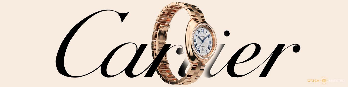 Cartier round dial watch with bracelet