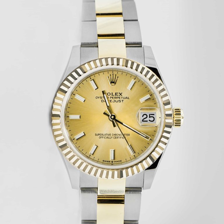 Rolex Datejust 31 Oystersteel And Yellow Gold Champagne dial 278273