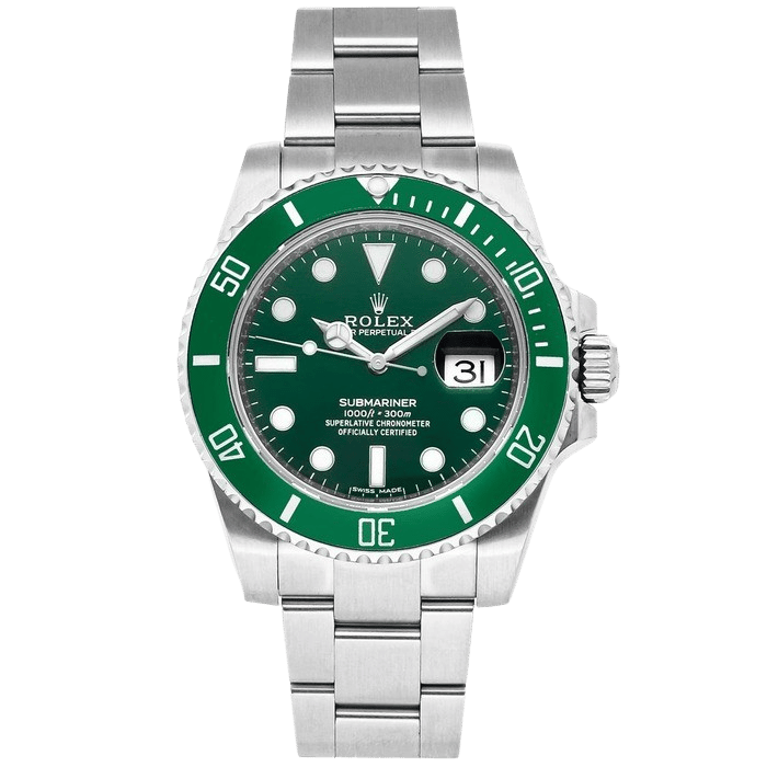 Rolex Submariner Date Automatic Green 40 dial with Steel case ref. 116610LV