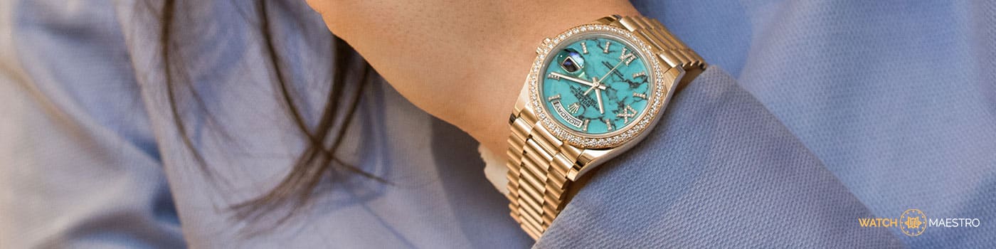 Rolex day date blue dial