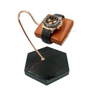 watch stand beige leather