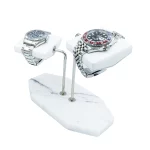 watch stand double white
