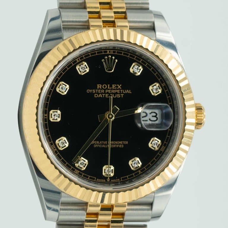 Buy Rolex Datejust 41 with black diamond set dial