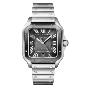 Cartier Santos Black Bezel watch