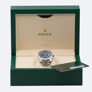 Rolex Datejust Blue Dial box and papers