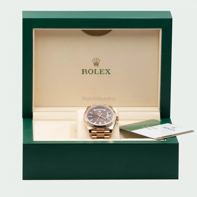 Buy Rolex Day-Date Rose Gold Chocolate Dial - WatchMaestro