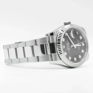 Rolex Datejust 36 Black diamond watch