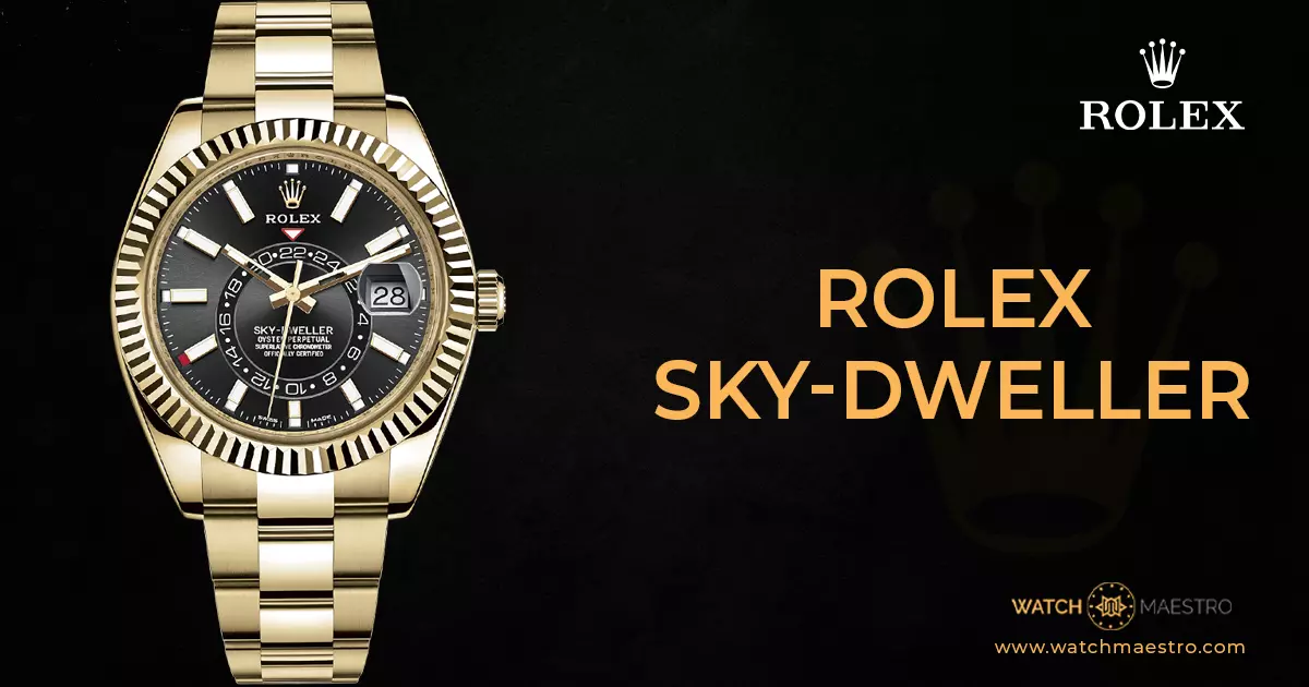 Rolex sky discount dweller or jaune