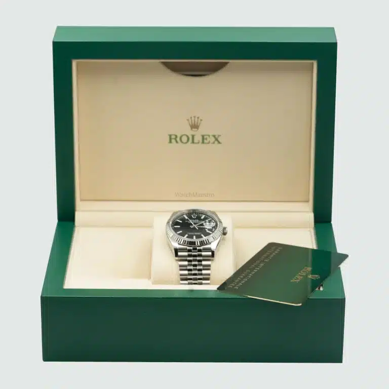 Rolex Datejust 36mm 2023 black dial box and papers