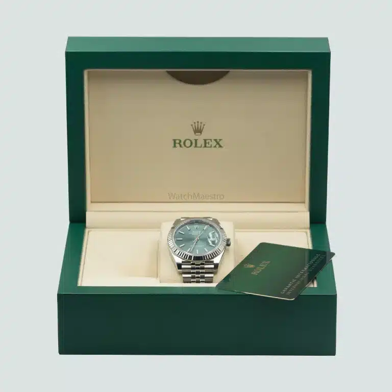 Rolex Datejust 41 Mint Green Box