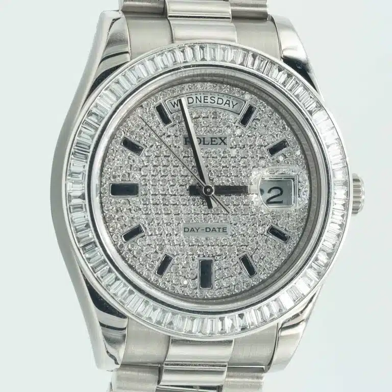 Rolex Day-Date II white gold with diamonds