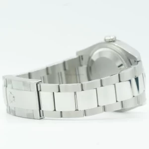Rolex Datejust 36 Black Smooth Bezel Oyster bracelet