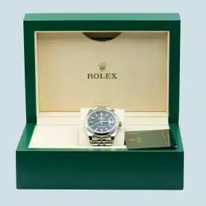 Rolex Datejust 41 Blue Motif box