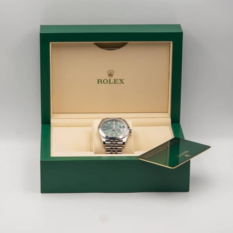 Rolex Datejust 41 Green Dial Jubilee Box