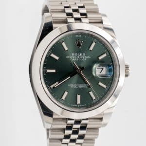Rolex Datejust 41mm Green Jubilee Smooth