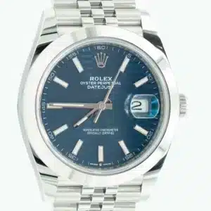 DJ41 Blue Motif dial steel jubilee
