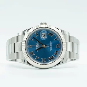 Rolex DJ41 Roman Dial Blue Oyster