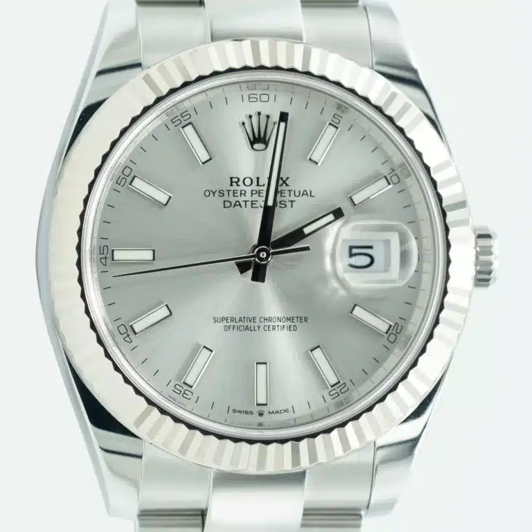 Rolex Datejust 41 Silver 41mm dial