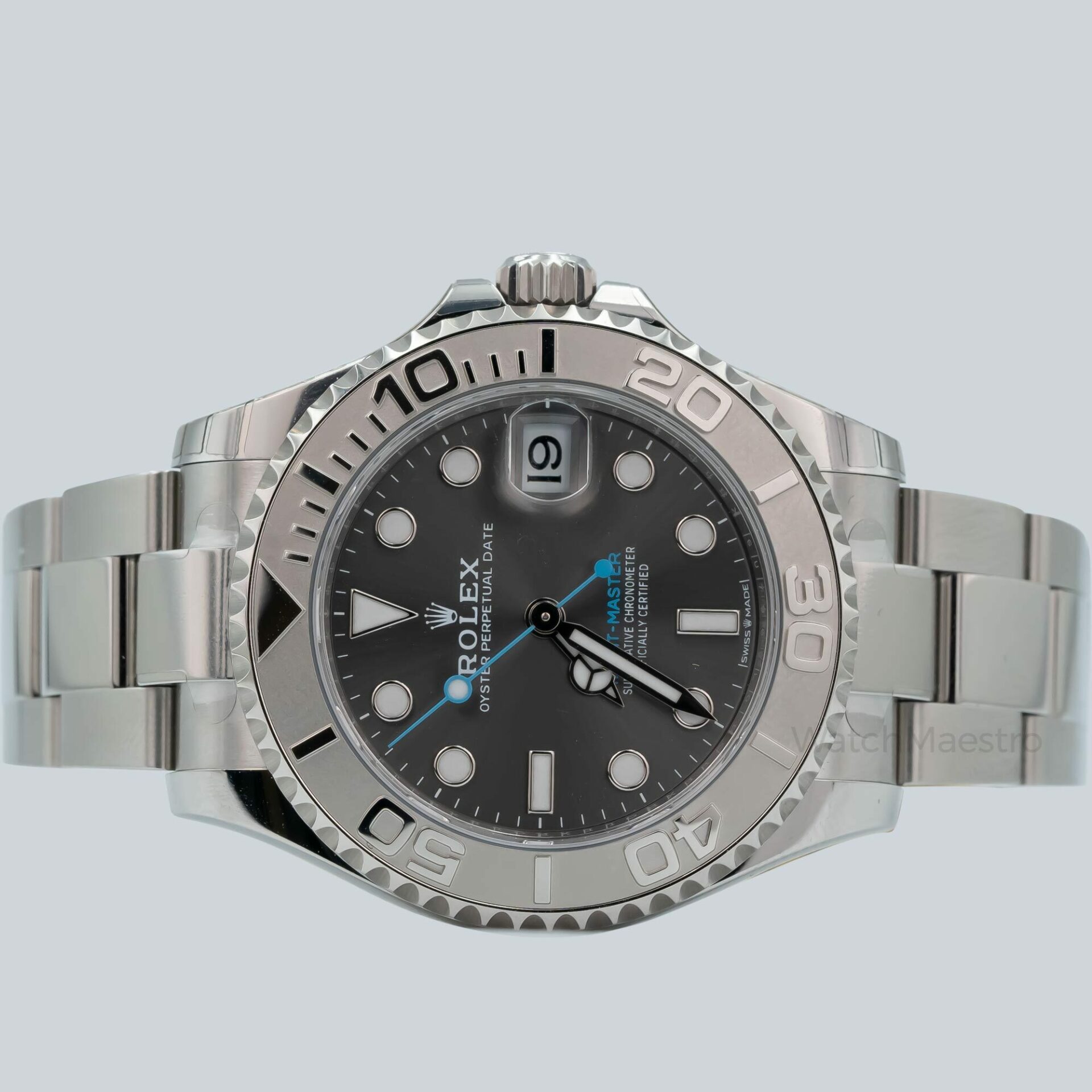 Buy Rolex Yacht Master 37mm Rhodium Dial Platinum Bezel