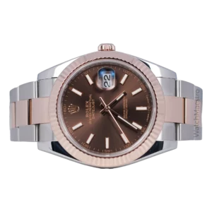 Rolex Datejust 41 Two Tone Rose Gold with Chocolate Dial