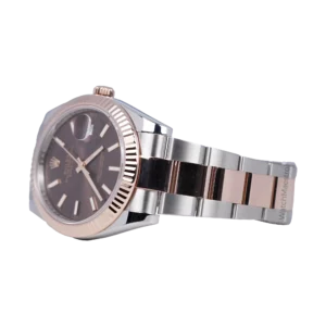 Rolex Datejust 41 Two Tone Rose Gold with Chocolate Dial