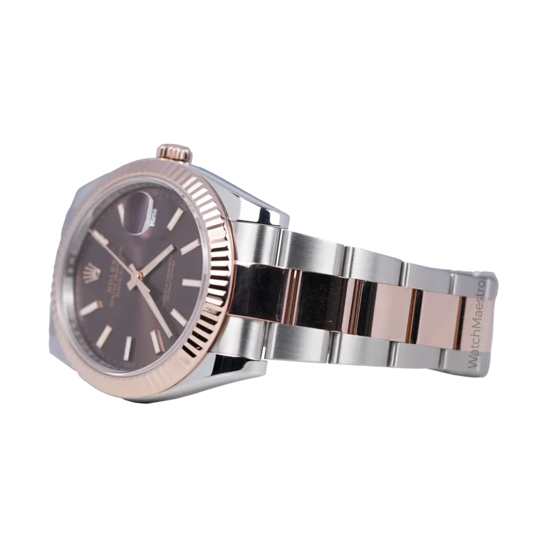 Rolex Datejust 41 Two Tone Rose Gold with Chocolate Dial