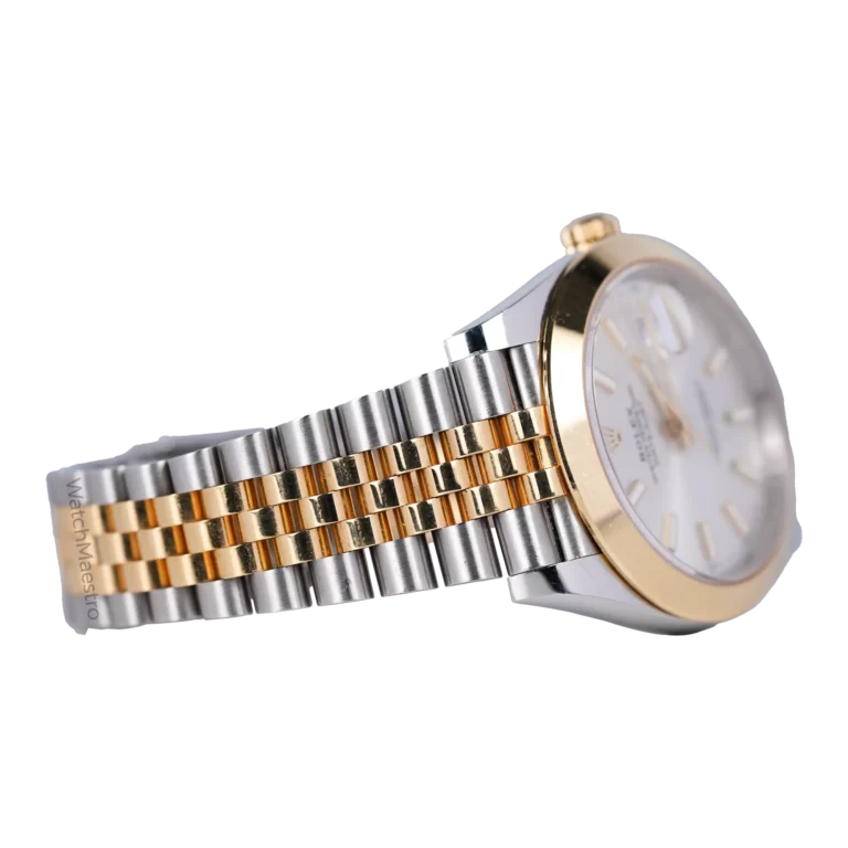 Datejust 41 Silver Dial Two Tone Jubilee bracelet & Yellow Gold Smooth Bezel