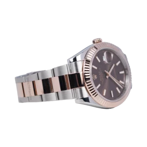 Rolex Datejust 41 Two Tone Rose Gold with Chocolate Dial