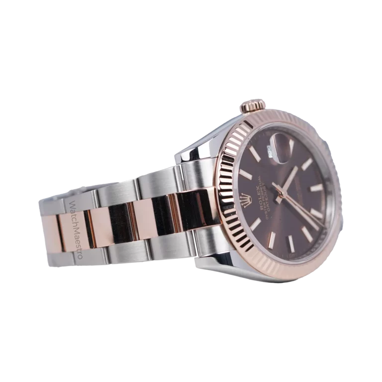 Rolex Datejust 41 Two Tone Rose Gold with Chocolate Dial