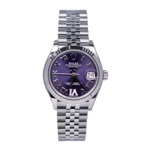 Rolex Datejust 31 Purple Roman Dial and Jubilee Bracelet side 2