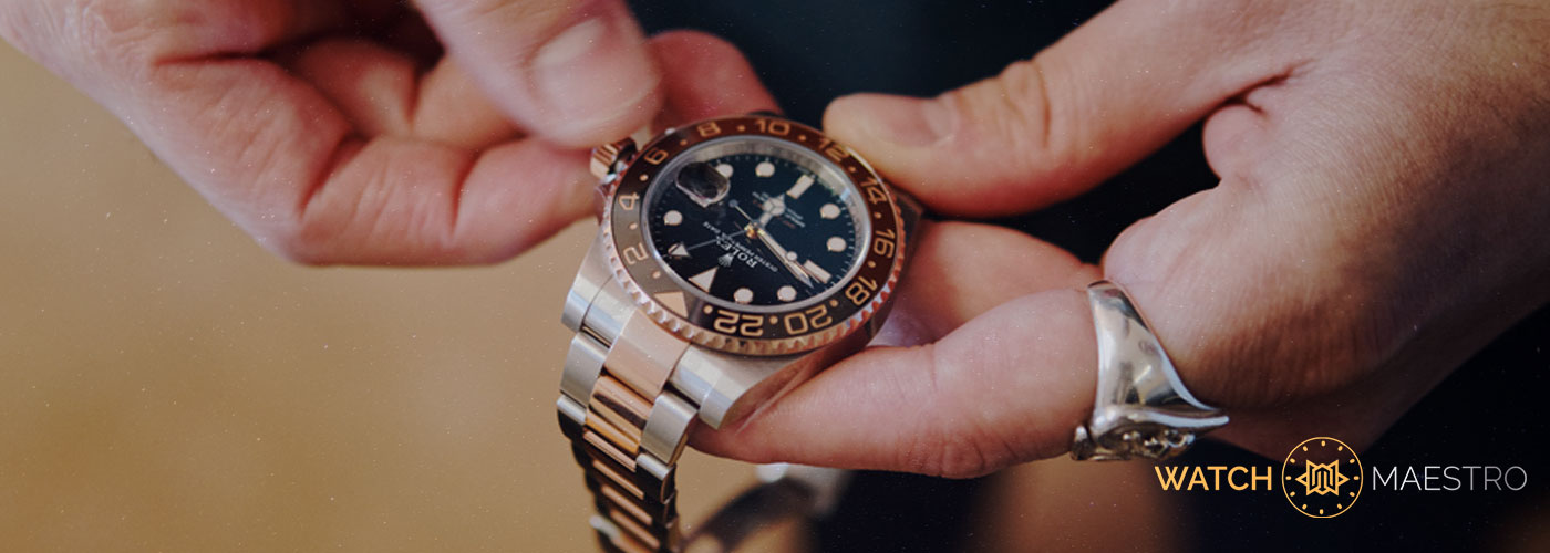 Set time on Rolex GMT Master II