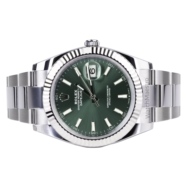 Rolex Datejust Mint Green Oyster Fluted