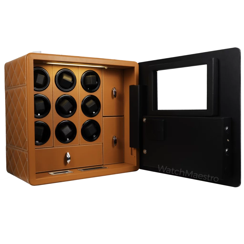 Watch Winder Safe Orange 5