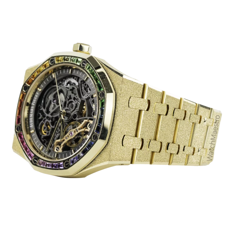 AP Royal Oak Frosted Gold Openworked Rainbow 1