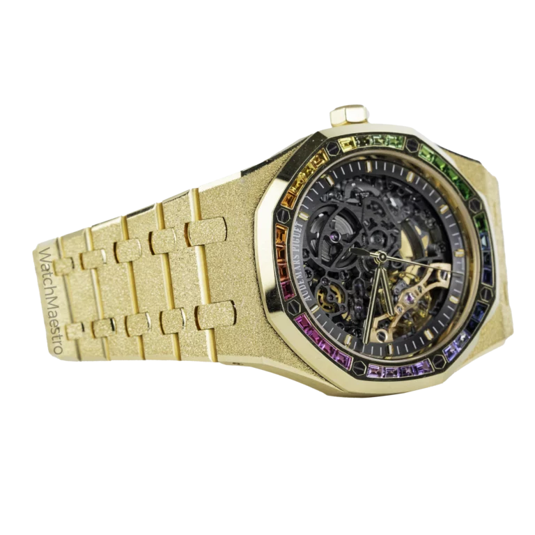 AP Royal Oak Frosted Gold Openworked Rainbow 2