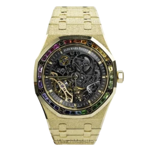 AP Royal Oak Frosted Gold Openworked Rainbow 9