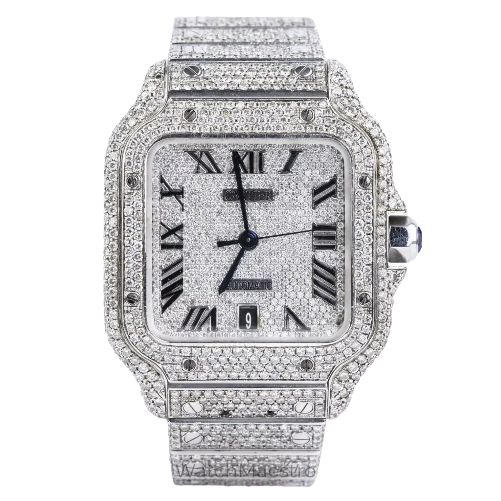 Iced Out Cartier Santos 1