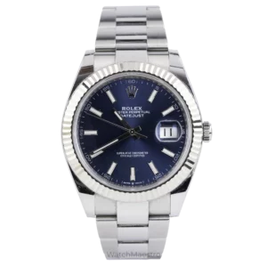 Rolex Datejust 41 Blue Oyster Fluted Used 1
