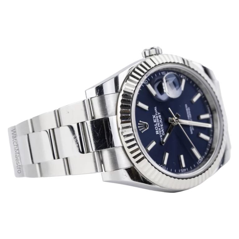 Rolex Datejust 41 Blue Oyster Fluted Used 5