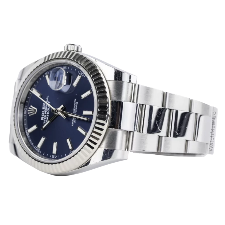 Rolex Datejust 41 Blue Oyster Fluted Used 6