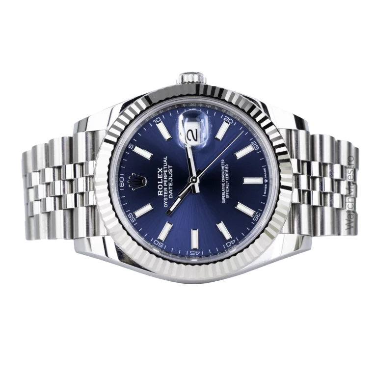 Rolex Datejust Blue Jubilee Fluted Used 2022 (2)
