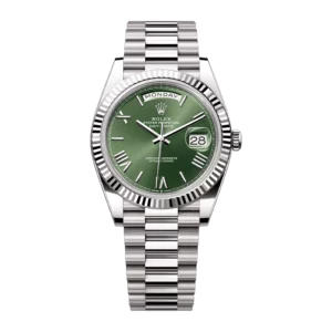 Rolex Day Date 40 Green Roman WG Product