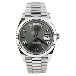 Rolex Day Date Olive Green White Gold 1
