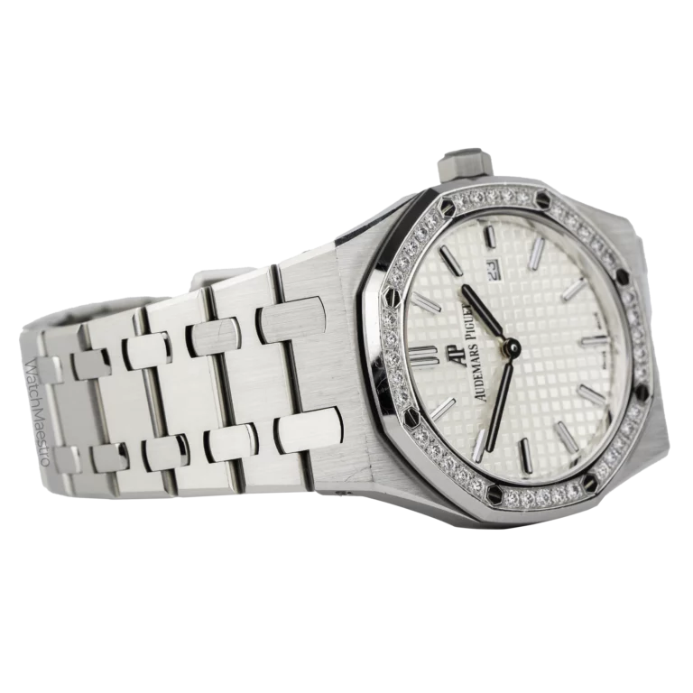 AP Royal Oak Ladies White Diamond Bezel 1