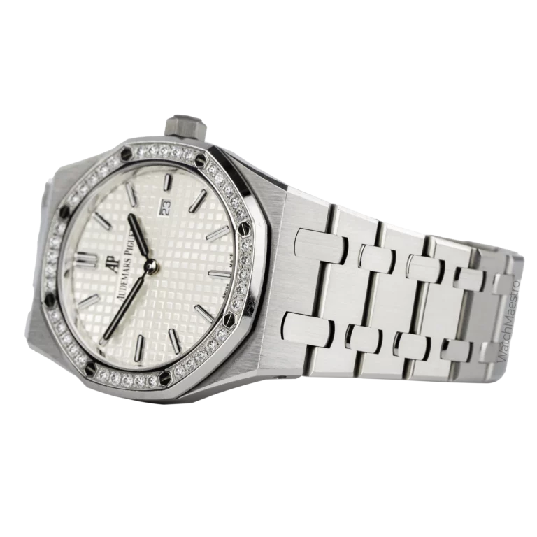 AP Royal Oak Ladies White Diamond Bezel 9