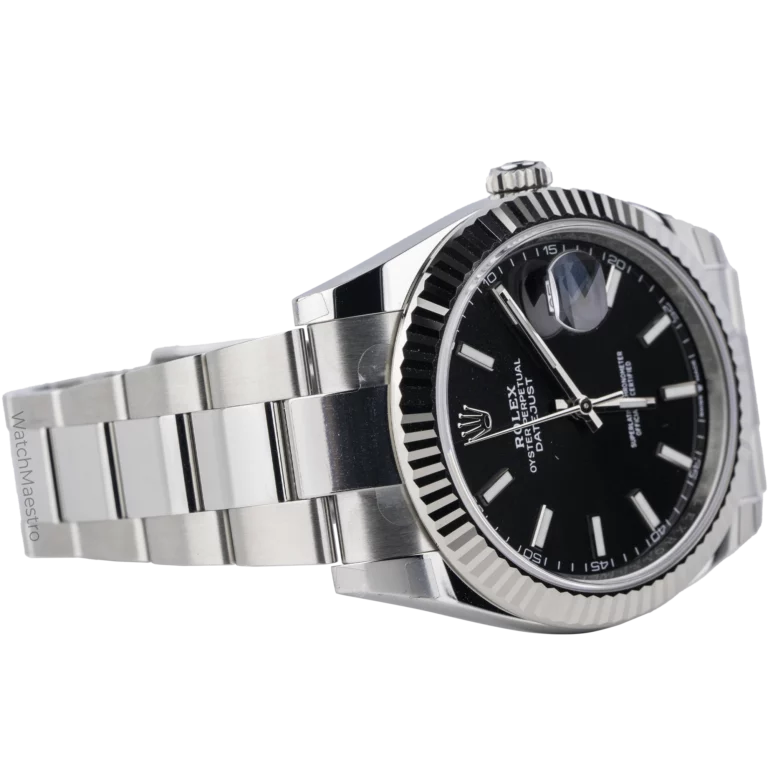 Rolex Datejust 41 Black Fluted Oyster (4)