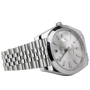 Rolex Datejust 41 Silver Smooth Jubilee (4)