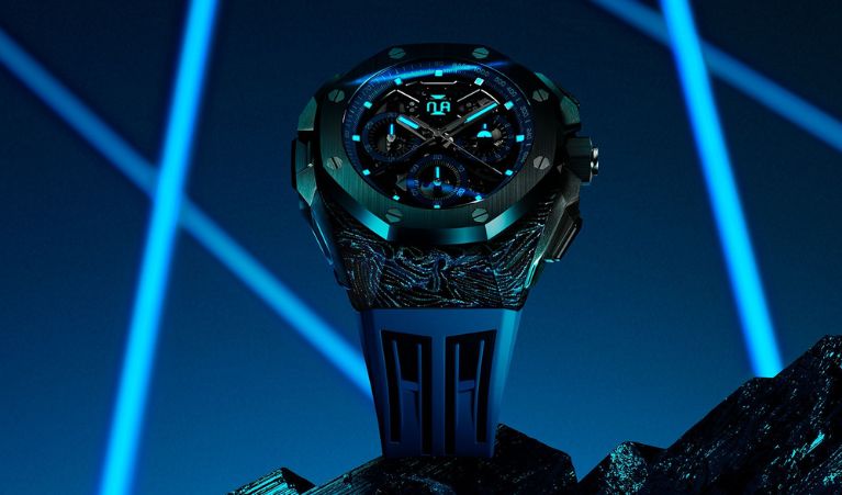 ap royal oak forged carbon blue