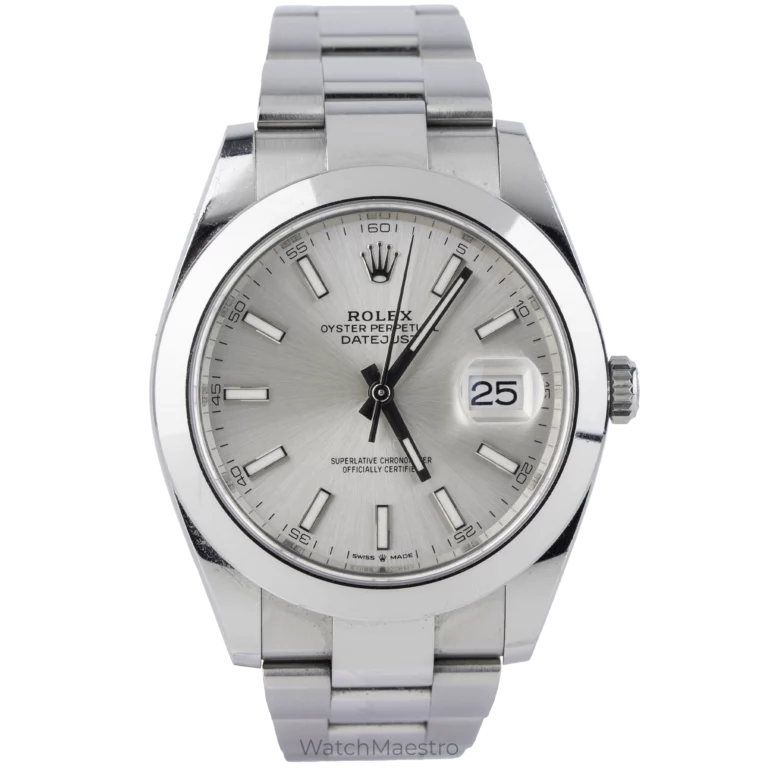 Rolex Datejust Silver Smooth Oyster (1)