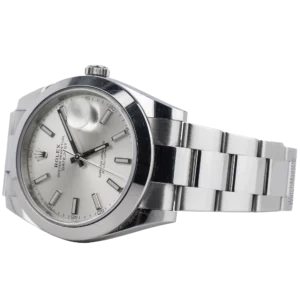 Rolex Datejust Silver Smooth Oyster (3)